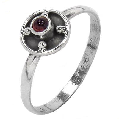 925 Silver Garnet Ring for Women | Gemstone Jewelry Gift