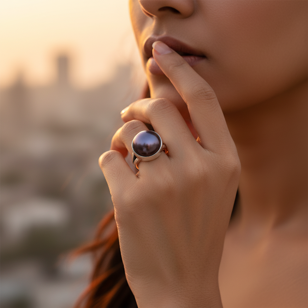 925纯银珍珠戒指（女士款）| 礼品首饰