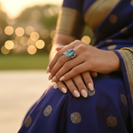 Load image into Gallery viewer, 925 Silver Abalone Ring | Oval Stone Ring for Women
