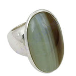 Load image into Gallery viewer, 925 Sterling Silver Ring with Oval Gemstone | Women's Ring
