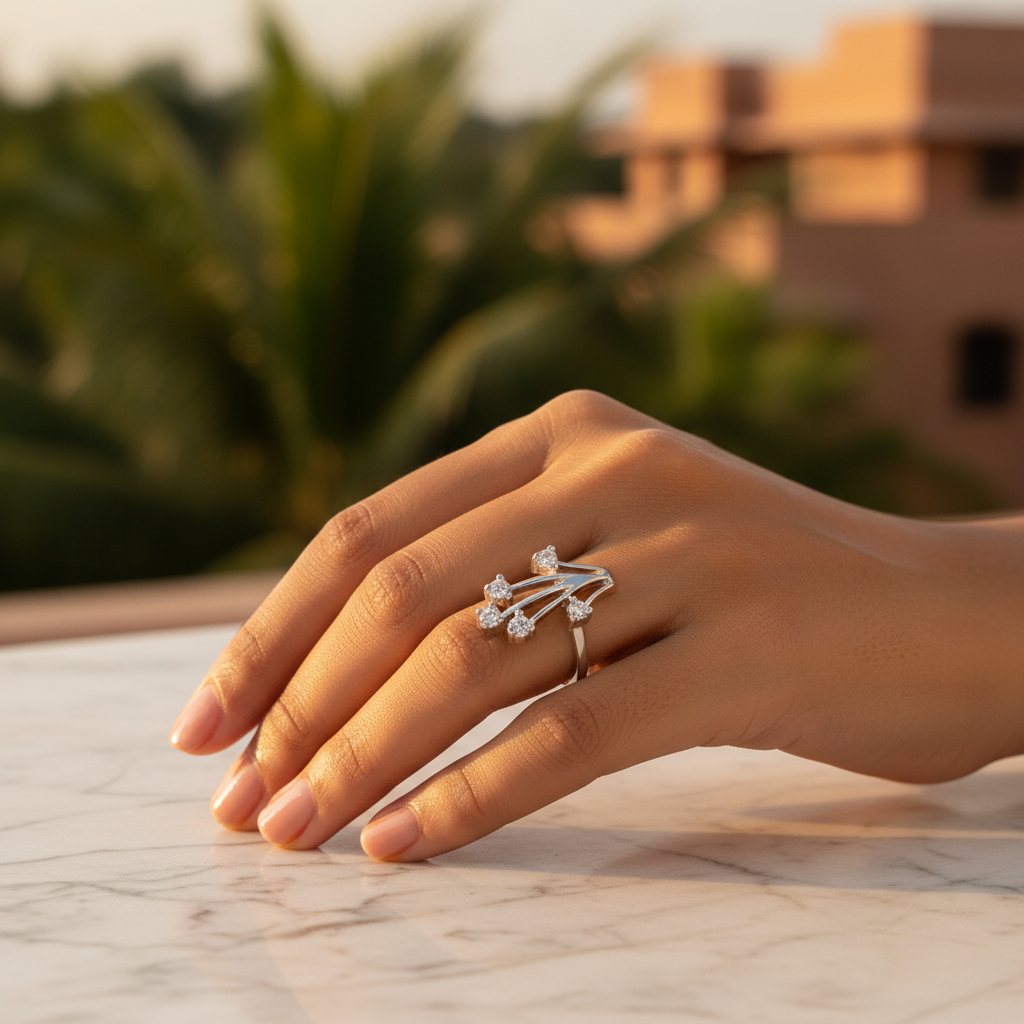 925 Silver Cubic Zirconia Ring for Women | Gift Jewelry
