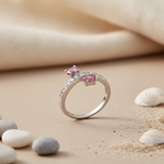 Load image into Gallery viewer, 925 Silver Pink Gemstone Ring for Women | Fine Jewelry
