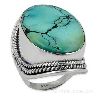 925 Sterling Silver Turquoise Ring for Women | Gift Jewelry