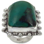 Load image into Gallery viewer, 925 Silver Green Gemstone Ring for Women | Statement Jewelry
