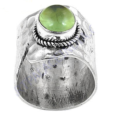 925 Silver Green Gemstone Ring for Women | Statement Jewelry