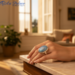 Load image into Gallery viewer, 925 Silver Turquoise Stone Ring for Women | Statement Jewelry
