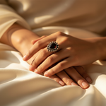 将图像加载到图库查看器中， 925 Silver Garnet Ring for Women | Statement Jewelry Gift
