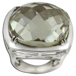Load image into Gallery viewer, Silver Ring with Large Faceted Gemstone for Women
