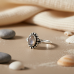 将图像加载到图库查看器中， 925 Silver Oval Stone Ring for Women | Daily Wear Jewelry
