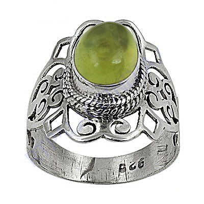 925 Silver Green Gemstone Ring for Women | Statement Jewelry