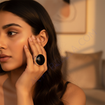 Load image into Gallery viewer, Anillo de plata con ónix para mujer | Joyería llamativa
