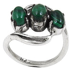 Load image into Gallery viewer, 925 Sterling Silver Malachite Ring for Women | Gemstone Jewelry
