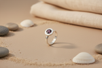 将图像加载到图库查看器中， 925 Silver Garnet Ring for Women | Gemstone Jewelry
