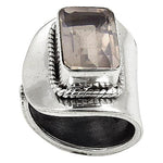 Load image into Gallery viewer, 925 Silver Smoky Quartz Ring | Women's Cocktail Jewelry
