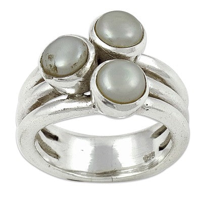 925 Sterling Silver Pearl Ring for Women | Elegant Jewelry Gift