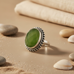 Load image into Gallery viewer, 925 Sterling Silver Green Quartz Ring for Women | Gift Jewelry
