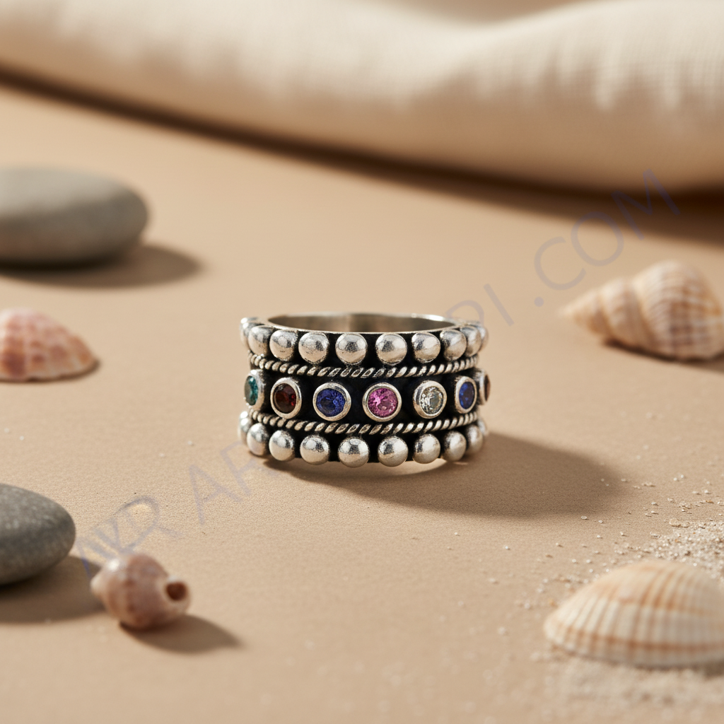 925纯银宝石戒指（女士款）| 礼品首饰