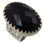 Load image into Gallery viewer, 925 Silver Black Gemstone Ring for Women | Statement Jewelry

