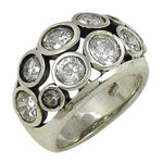 Load image into Gallery viewer, Silver Cubic Zirconia Ring for Women | Statement Jewelry
