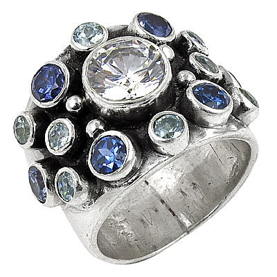 925 Silver Gemstone Cocktail Ring for Women | Statement Jewelry