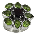 Load image into Gallery viewer, 925 Silver Peridot &amp; Iolite Gemstone Ring for Women | Gift
