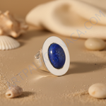 Load image into Gallery viewer, 925 Silver Prehnite Gemstone Ring for Women | Statement Jewelry
