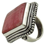 Load image into Gallery viewer, 925 Silver Rhodonite Ring for Women | Gemstone Jewelry
