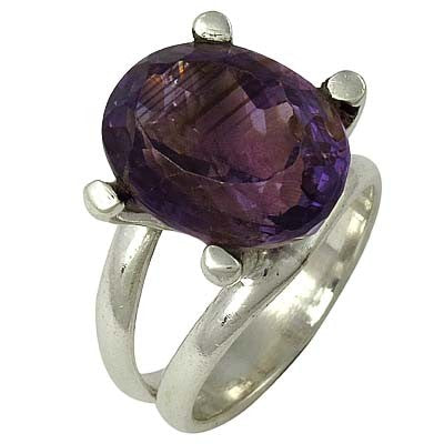 925 Silver Amethyst Ring for Women | Gemstone Jewelry