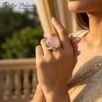 Load image into Gallery viewer, Anillo de plata de ley 925 con gema rosa para mujer | Joyería de regalo
