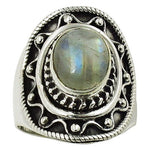 Load image into Gallery viewer, 925 Silver Moonstone Ring for Women | Statement Ring
