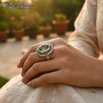 Load image into Gallery viewer, Anillo de peridoto en plata 925 para mujer | Joyería de regalo
