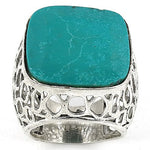 Load image into Gallery viewer, 925 Sterling Silver Turquoise Stone Ring for Men | Statement Jewelry

