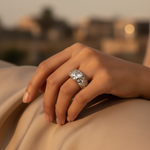 Load image into Gallery viewer, Anillo de plata con circonita cúbica para mujer | Joyería de moda
