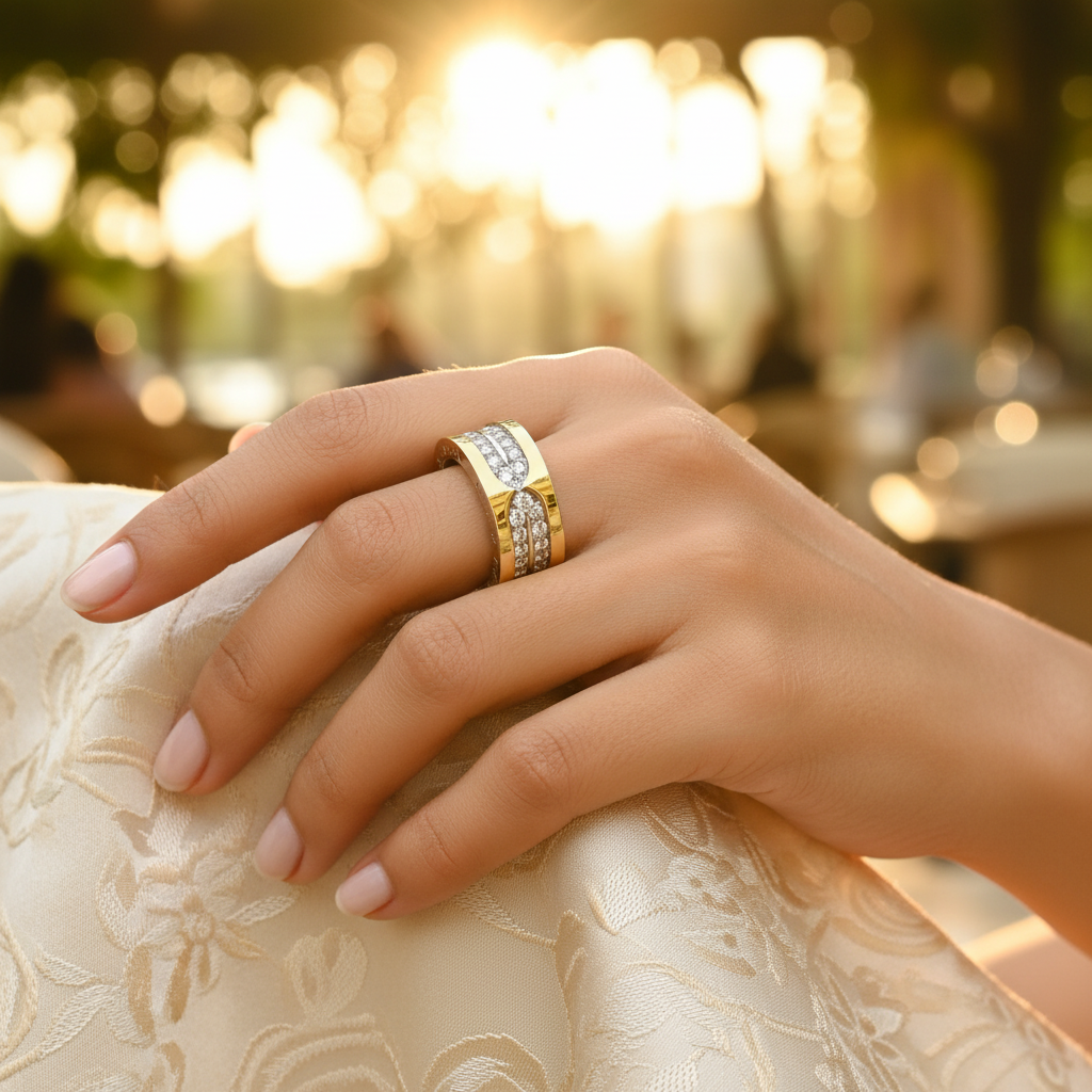 925 silver cubic zirconia ring for women | gift jewelry