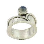 Load image into Gallery viewer, Silver Ring with Blue Gemstone for Women | Statement Jewelry
