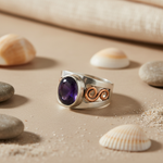 Load image into Gallery viewer, 925 Silver Amethyst Cocktail Ring for Women | Statement Jewelry
