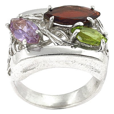 925 Silver Gemstone Ring for Women | Statement Ring