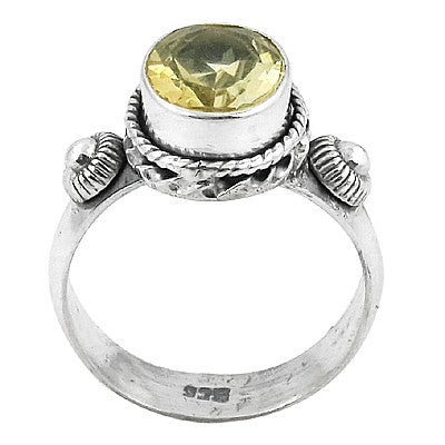 925 Silver Citrine Ring for Women | Gemstone Jewelry Gift