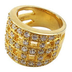 Load image into Gallery viewer, gold plating Ring with Cubic Zirconia Stones for Women | Daily Wear

