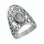 Load image into Gallery viewer, 925 Silver Filigree Ring with Gemstone | Women's Ring
