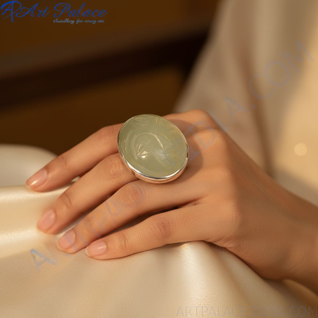 Anillo de amatista con cara tallada | Plata 925 | Joyería para mujer