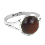 Load image into Gallery viewer, 925 Silver Round Brown Stone Ring for Women | Gift Jewelry
