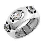 Load image into Gallery viewer, Silver Ring with Cubic Zirconia Stones for Women | Daily Wear
