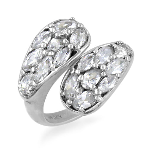 925 Sterling Silver White Topaz Ring for Women | Fashion Jewelry