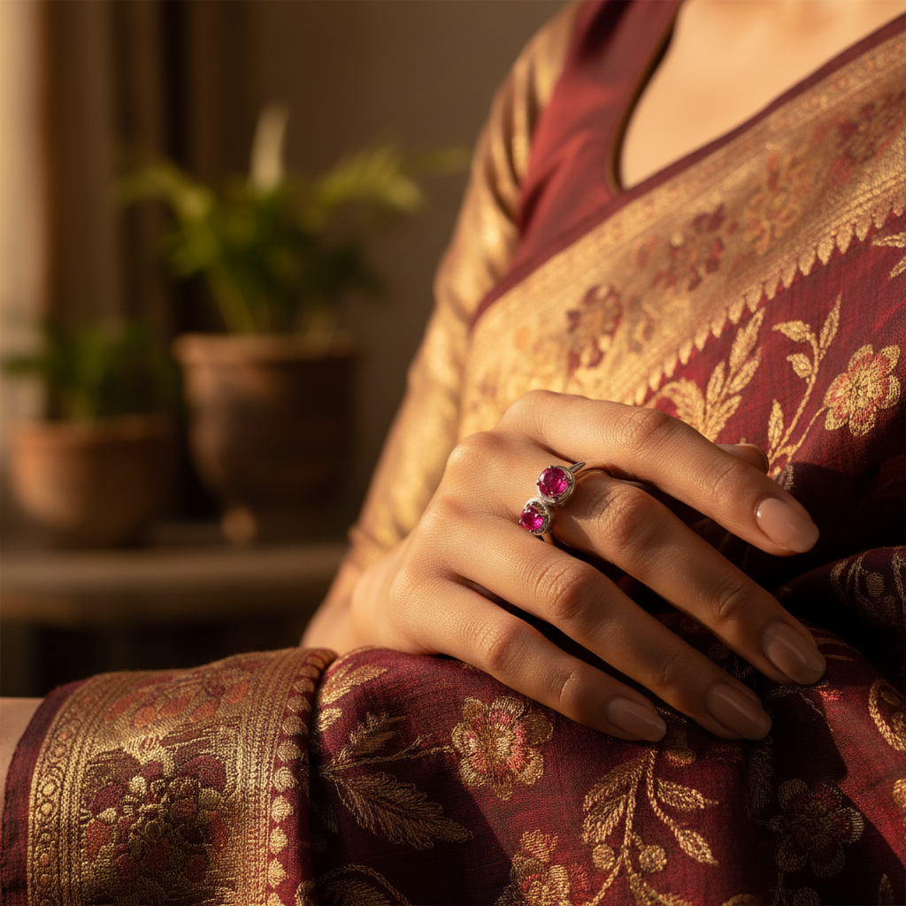 925 Silver Ruby Ring for Women | Gemstone Jewelry