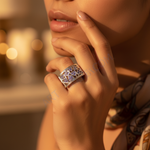 Load image into Gallery viewer, Anillo de tanzanita de plata para mujer | Anillos de piedras preciosas
