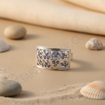 Load image into Gallery viewer, Anillo de tanzanita de plata para mujer | Anillos de piedras preciosas
