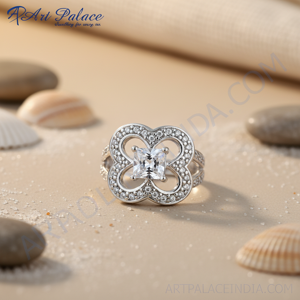 925 Sterling Silver Cubic Zirconia Ring for Women | Gift