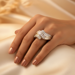 Load image into Gallery viewer, Anillo de plata con circonita cúbica para mujer | Uso diario | Regalo
