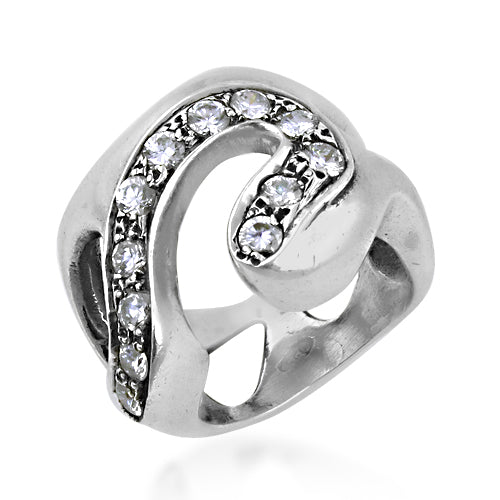 925 Silver Cubic Zirconia Ring for Women | Modern Design